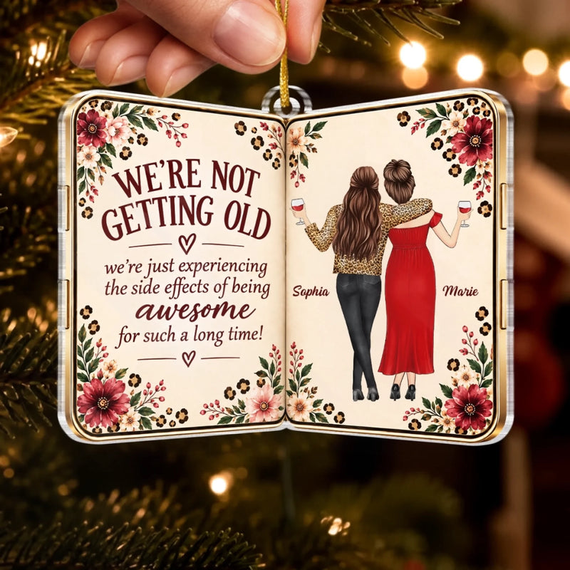 Personalized Acrylic Ornament – Christmas Gift For Sister, Bestie, Best Friend – Gathered And Grateful