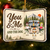 Personalized Acrylic Ornament – Christmas Gift For  Camping Lovers, Pet Lovers – Us And Us
