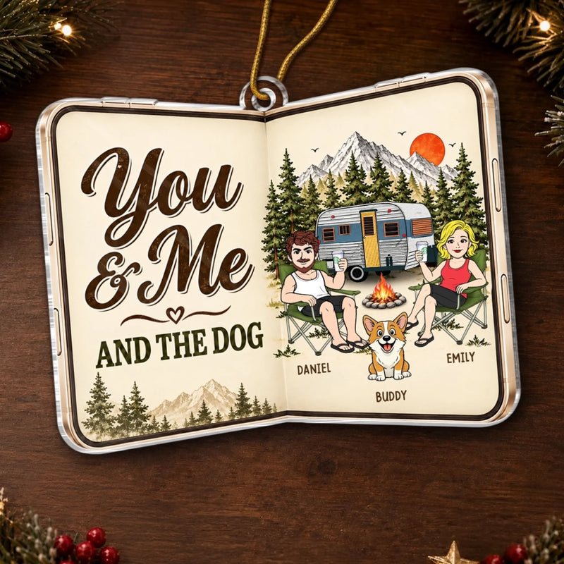 Personalized Acrylic Ornament – Christmas Gift For  Camping Lovers, Pet Lovers – Us And Us