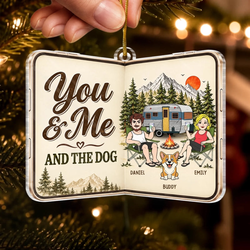 Personalized Acrylic Ornament – Christmas Gift For  Camping Lovers, Pet Lovers – Us And Us