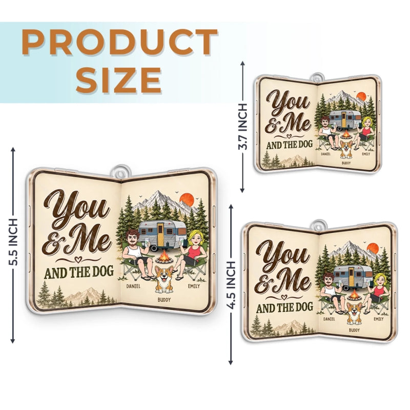Personalized Acrylic Ornament – Christmas Gift For  Camping Lovers, Pet Lovers – Us And Us