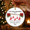 Personalized First Christmas Ceramic Ornament – Gift For Family – Together We Make A Home