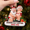 Personalized Wood Ornament – Christmas, Anniversary Gift For Couple – Santa Found His Match