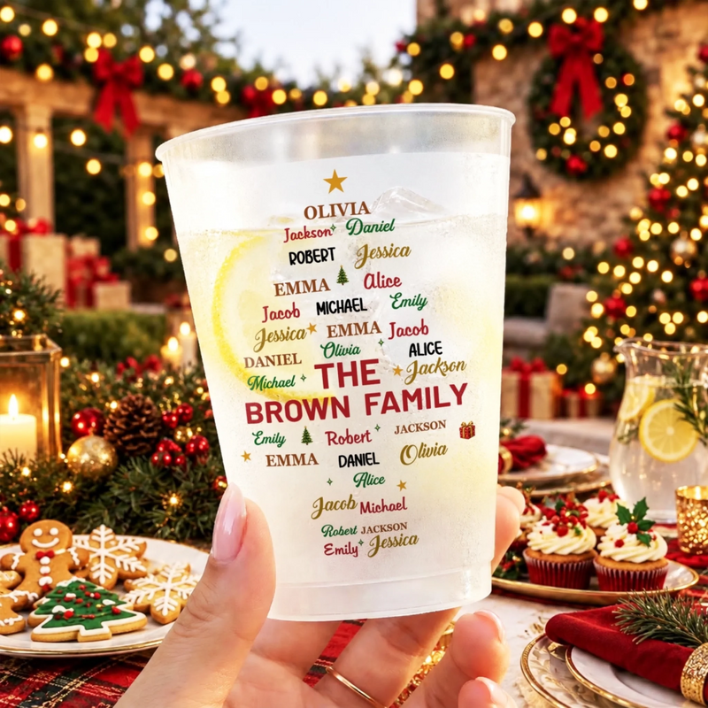 Personalized Party Cups - Christmas Gift For Family - A Home Full Of Love