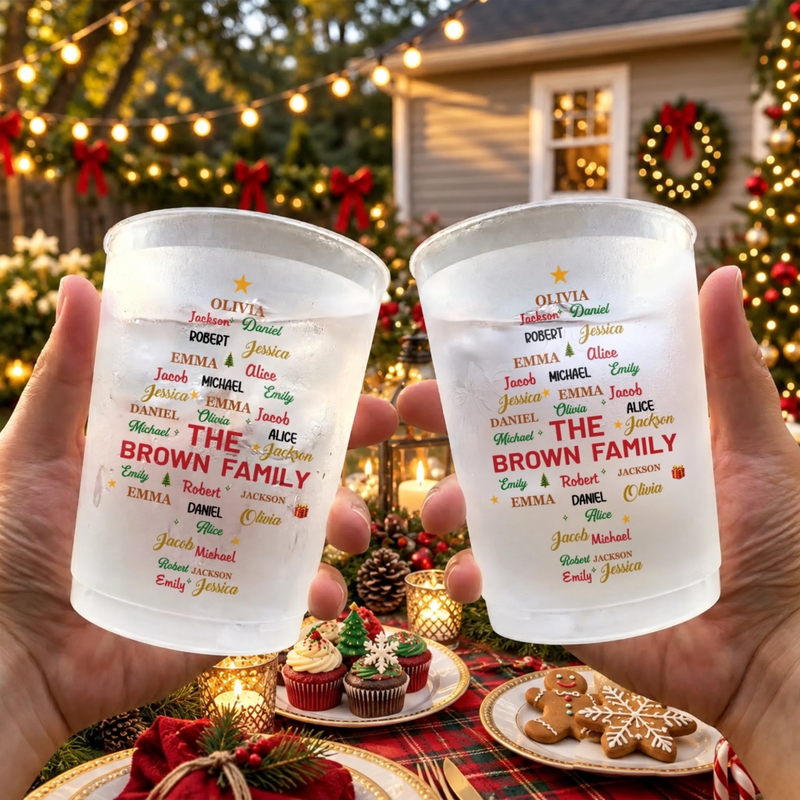 Personalized Party Cups - Christmas Gift For Family - A Home Full Of Love