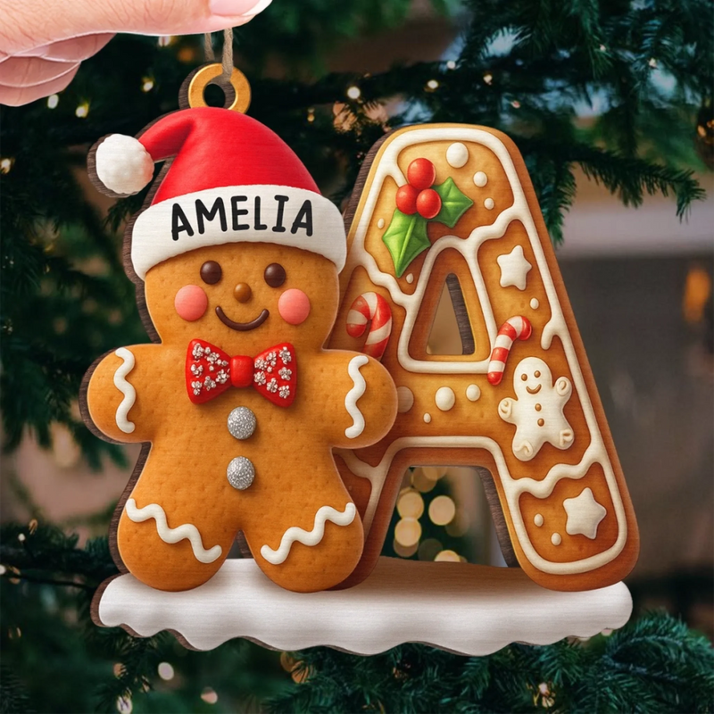 Personalized Wood Ornament - Christmas Gift For Family - Home Feels Full Of Laughter