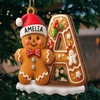 Personalized Wood Ornament - Christmas Gift For Family - Home Feels Full Of Laughter