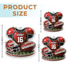 Personalized Acrylic Ornament – Christmas Gift For America Football Lovers – Born For The Game