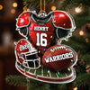 Personalized Acrylic Ornament – Christmas Gift For America Football Lovers – Born For The Game