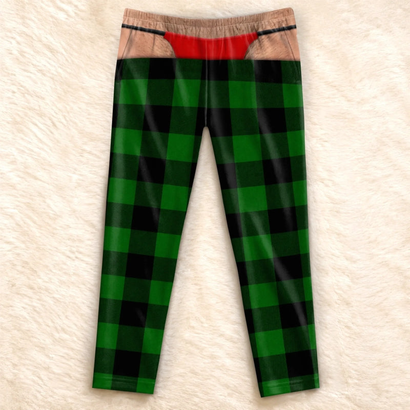 Personalized Pajama Pants - Christmas, Funny Gift For Men, Husband, Dad - Festive And Unprepared