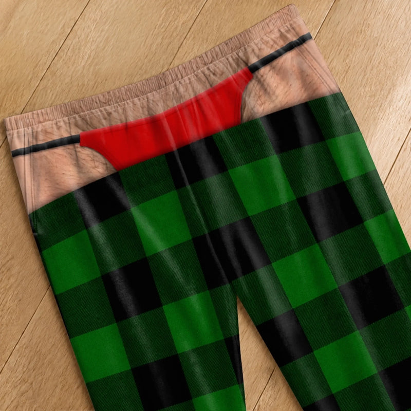 Personalized Pajama Pants - Christmas, Funny Gift For Men, Husband, Dad - Festive And Unprepared