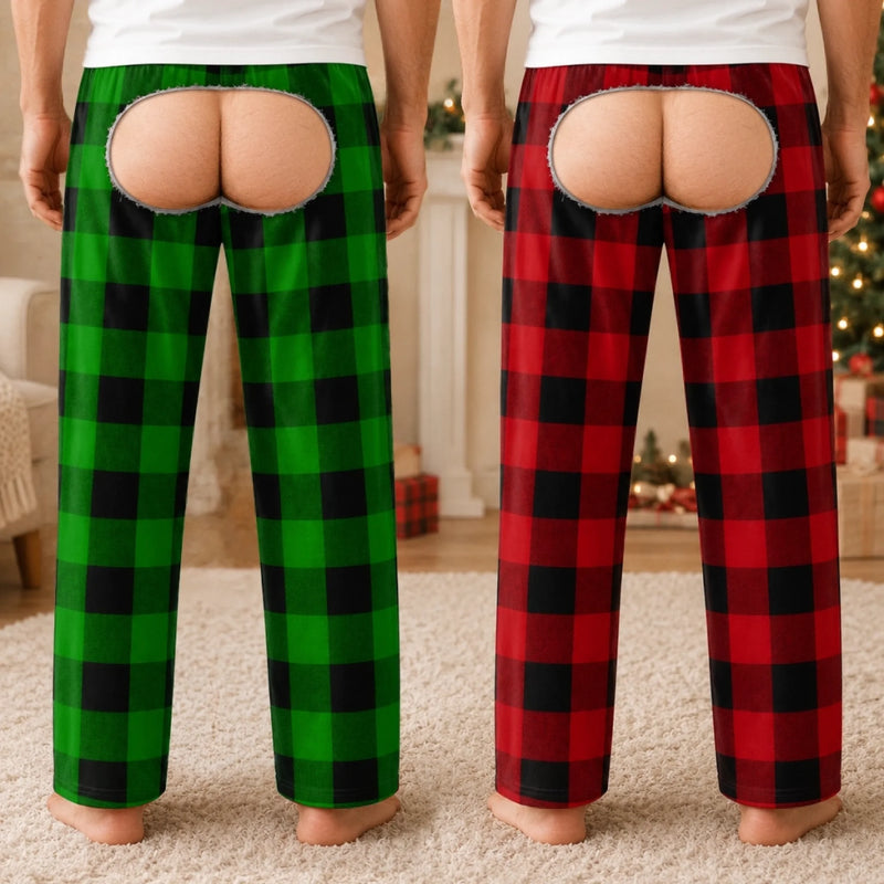 Personalized Pajama Pants - Christmas, Funny Gift For Men, Husband, Dad - Chilly Breeze In The Back