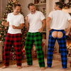 Personalized Pajama Pants - Christmas, Funny Gift For Men, Husband, Dad - Chilly Breeze In The Back