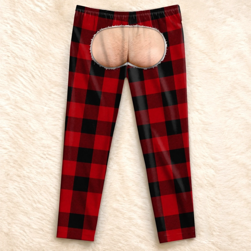 Personalized Pajama Pants - Christmas, Funny Gift For Men, Husband, Dad - Chilly Breeze In The Back