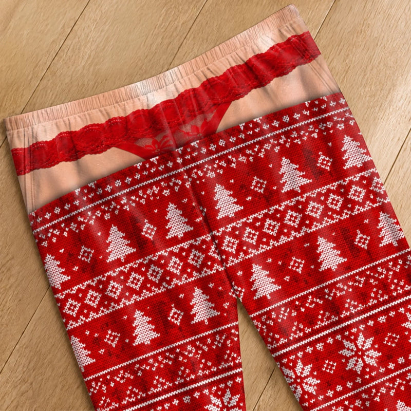 Personalized Pajama Pants - Christmas, Funny Gift For Women, Bestie, Sister - Too Cozy To Care
