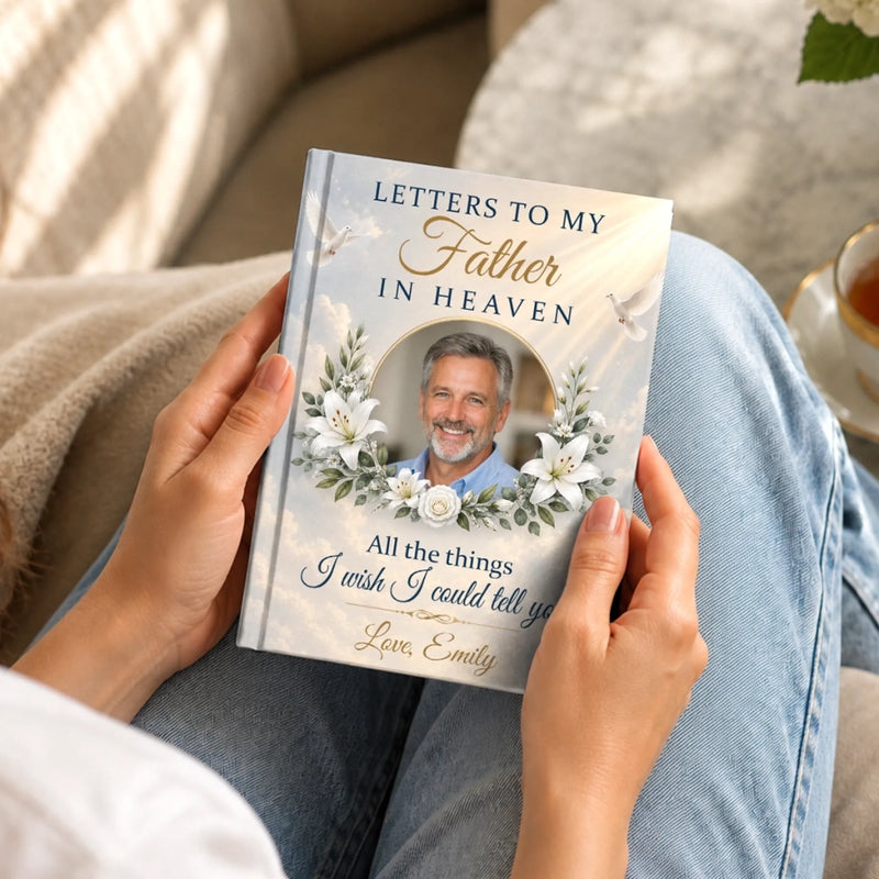 Personalized Photo Hardcover Journal - Sympathy Gift For Mom, Dad, Family - Missing You Every Single Day