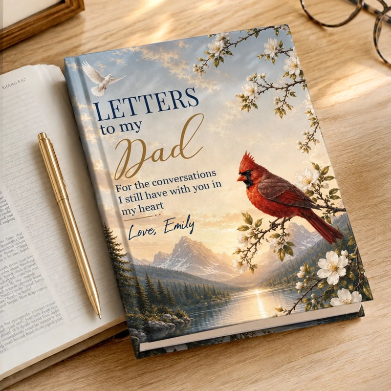 Personalized Hardcover Journal - Sympathy Gift For Mom, Dad, Family - In Loving Memory Always