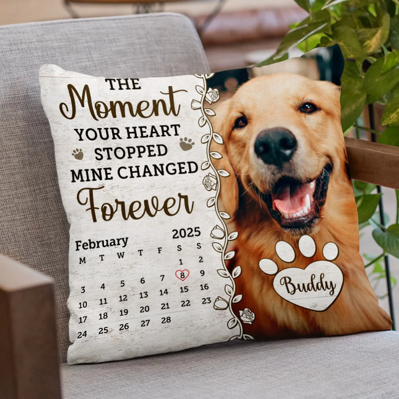 Personalized Photo Pillow - Sympathy Gift For Pet Lovers - Celebrate The Life Of A Furry Friend