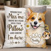 Personalized Photo Pillow - Sympathy Gift For Pet Lovers - Forever Live In Your Warm Hugs
