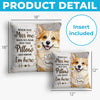 Personalized Photo Pillow - Sympathy Gift For Pet Lovers - Forever Live In Your Warm Hugs