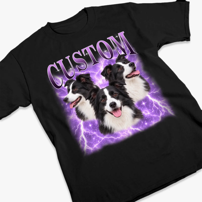 Personalized Photo Unisex T-shirt, Sweatshirt, Hoodie – Birthday Gifts for Pet Lovers – Pawsitive Vibes Only