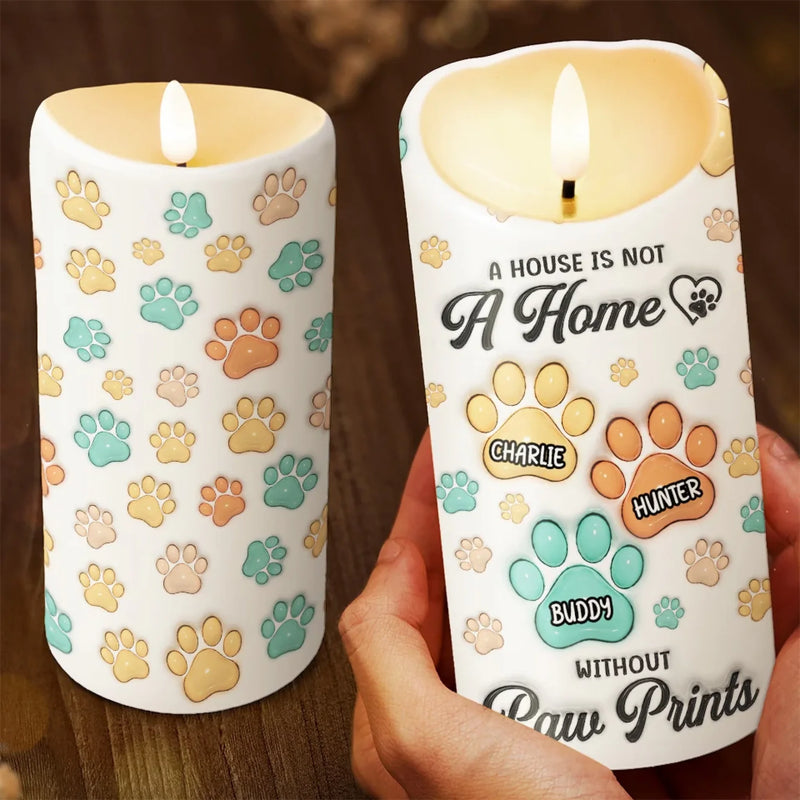 Personalized LED Candle - Sympathy Gift For Pet Lovers - Fur Babies Make Life Sweeter