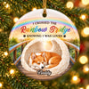 Personalized Photo Ceramic Ornament – Christmas, Sympathy Gift For Pet Lovers – Missed Every Day