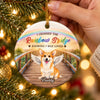 Personalized Photo Ceramic Ornament – Christmas, Sympathy Gift For Pet Lovers – Loved Forever