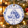 Personalized First Christmas Ceramic Ornament - Gift For Family, Mom, Dad - Our Big Joy