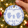 Personalized First Christmas Ceramic Ornament - Gift For Family - Our Sweetest First Christmas