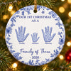 Personalized First Christmas Ceramic Ornament - Gift For Family - Our Sweetest First Christmas