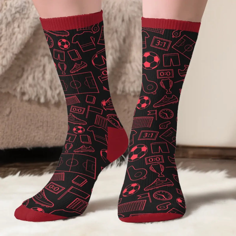 Personalized Crew Socks – Gift For Soccer Lovers, Sport Lovers - Watching Every Kick