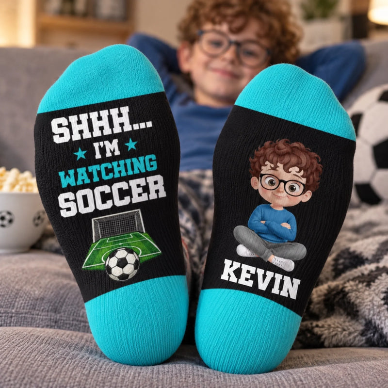 Personalized Crew Socks – Gift For Soccer Lovers, Sport Lovers - All Eyes On The Game