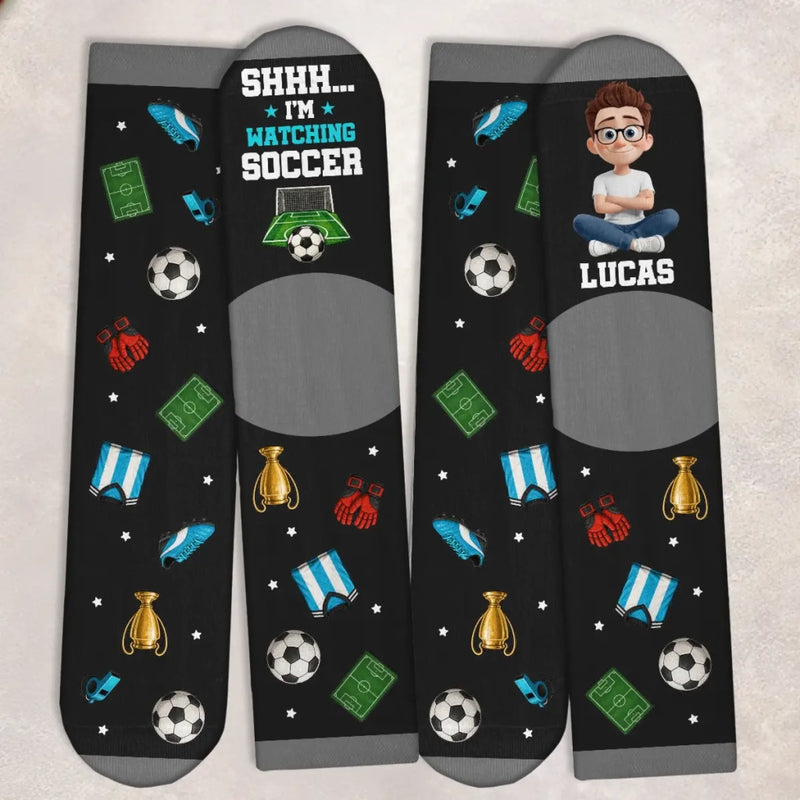 Personalized Crew Socks – Gift For Soccer Lovers, Sport Lovers - All Eyes On The Game