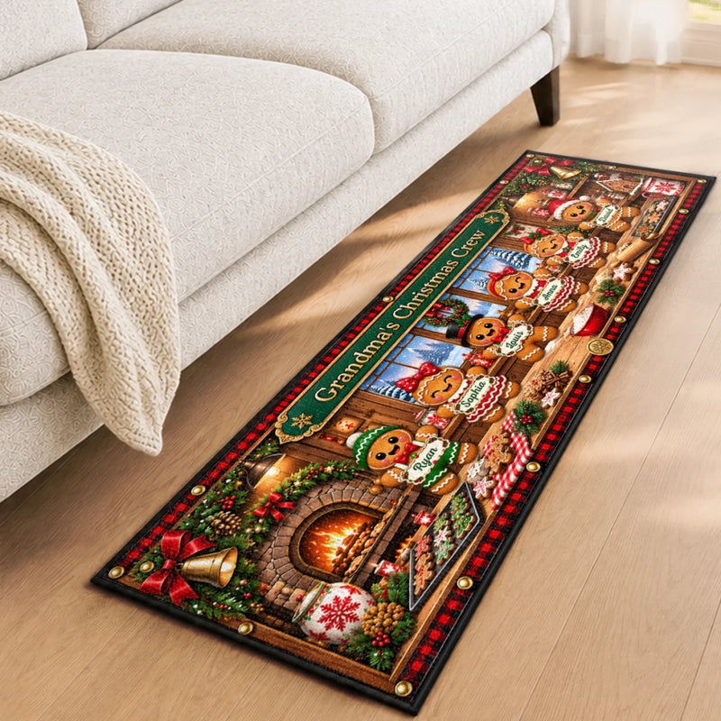 Personalized Runner Rug - Christmas Gift For Grandma, Grandpa, Family - Baking Up Happy Memories