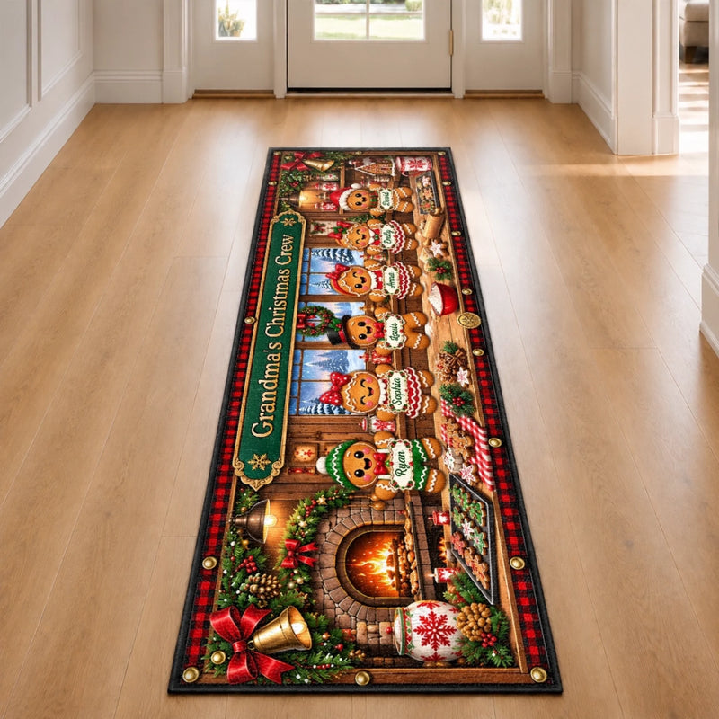 Personalized Runner Rug - Christmas Gift For Grandma, Grandpa, Family - Baking Up Happy Memories