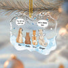 Personalized Acrylic Ornament – Christmas, Sympathy Gift For Pet Lovers – Forever In My Heart