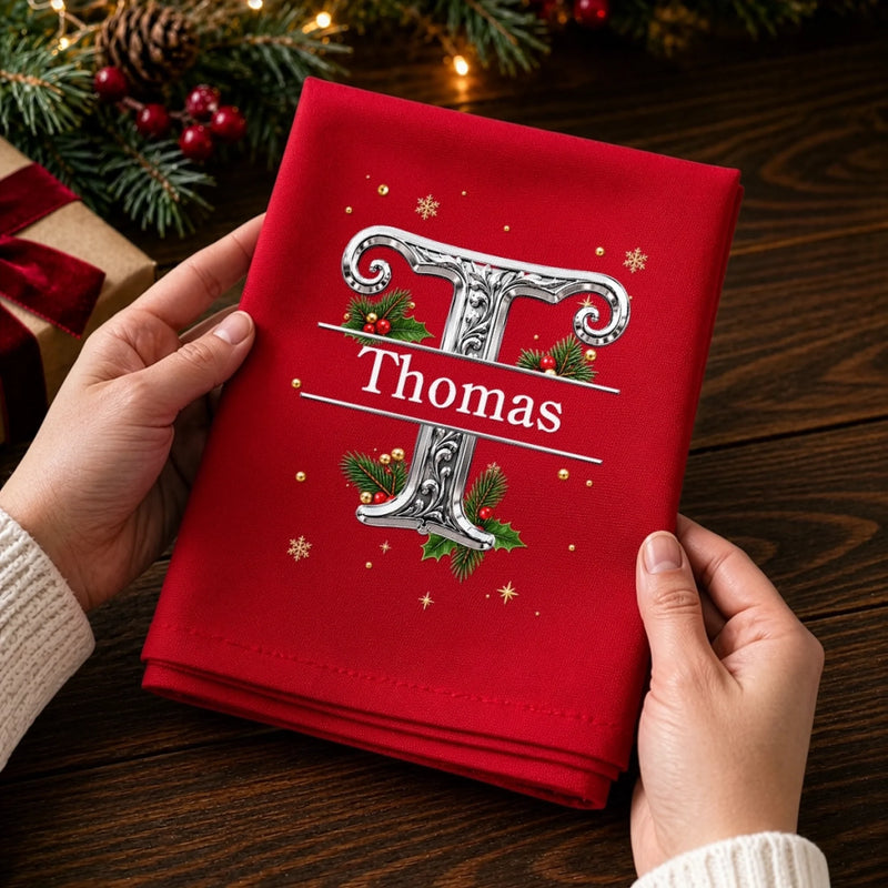 Personalized Cotton Napkin - Christmas Gift For Family - Home Is Around The Table