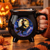 Personalized Photo Cauldron Coffee Mug – Halloween Witchy Gift For Sister, Bestie, Best Friend – Stay Magical