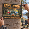 Personalized Home Decor Metal Sign - Anniversary Gift For Couple, Camping Lovers - Camping Partners For Life