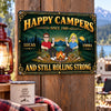 Personalized Home Decor Metal Sign - Anniversary Gift For Couple, Camping Lovers - Love And Campfires