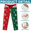 Personalized Pajama Pants - Christmas, Funny Gift For Men, Husband, Dad - Naughty Looks Good On Us