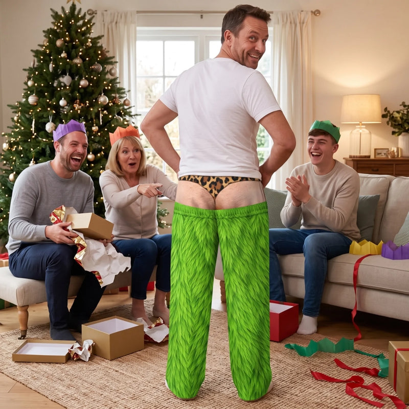 Personalized Pajama Pants - Christmas, Funny Gift For Men, Husband, Dad - We Came To Cause A Scene