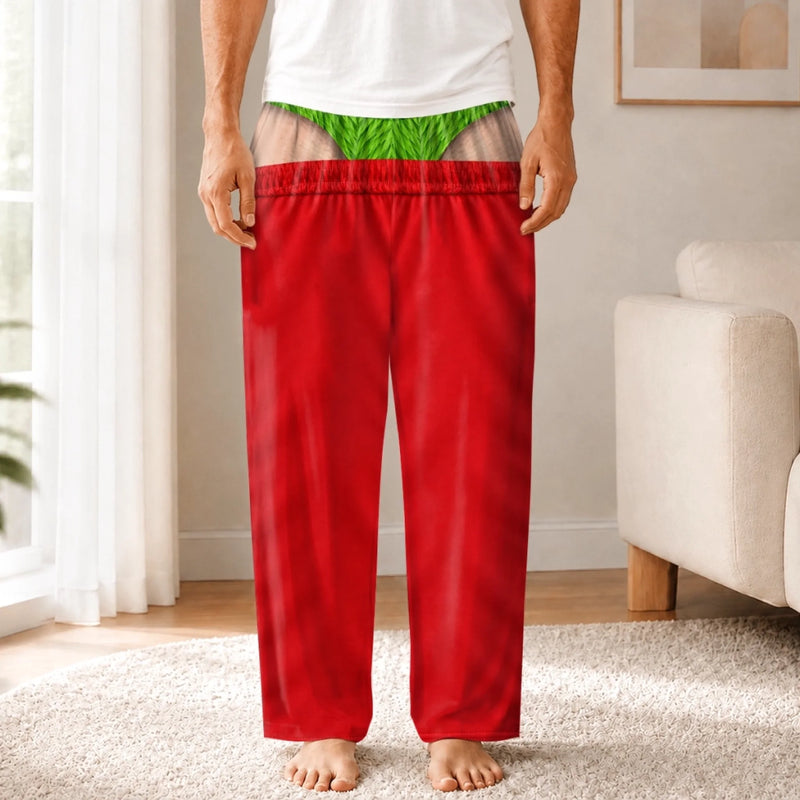 Personalized Pajama Pants - Christmas, Funny Gift For Men, Husband, Dad - Born To Be A Little Naughty