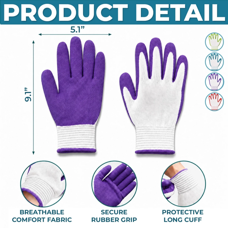 Personalized Coated Grip Gardening Gloves – Christmas Gift For Garden Lovers, Plant Lovers, Gardeners – Santa's Favorite Plant