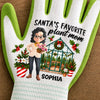 Personalized Coated Grip Gardening Gloves – Christmas Gift For Garden Lovers, Plant Lovers, Gardeners – Santa's Favorite Plant