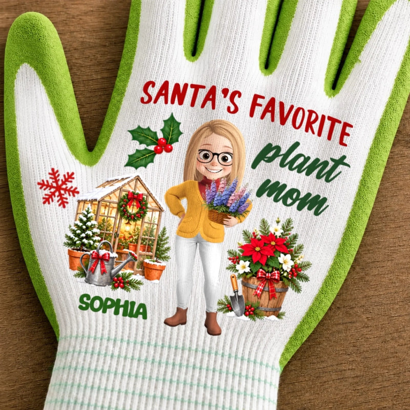 Personalized Coated Grip Gardening Gloves – Christmas Gift For Garden Lovers, Plant Lovers, Gardeners – Mom's Favorite Garden