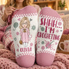 Personalized Crew Socks - Crochet, Knitting Gift For Craft Lovers - Shhh I'm Crocheting
