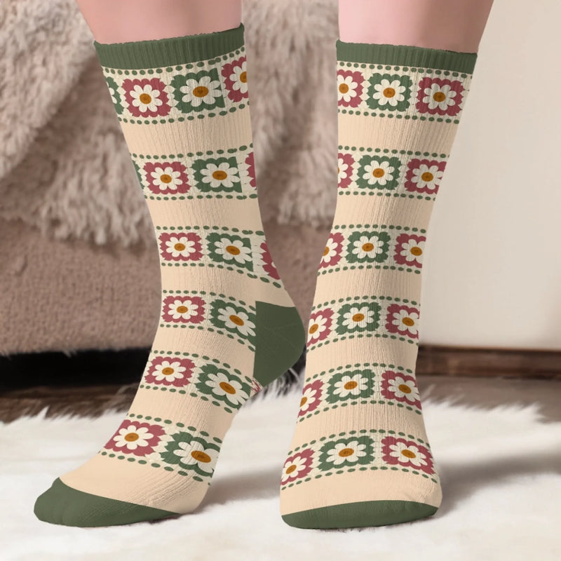 Personalized Crew Socks - Crochet, Knitting Gift For Craft Lovers - Sorry I'm Knitting
