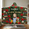 Personalized Snuggle Blanket, Hoodie Blanket - Gift For Book Lovers - Lost In The Pages